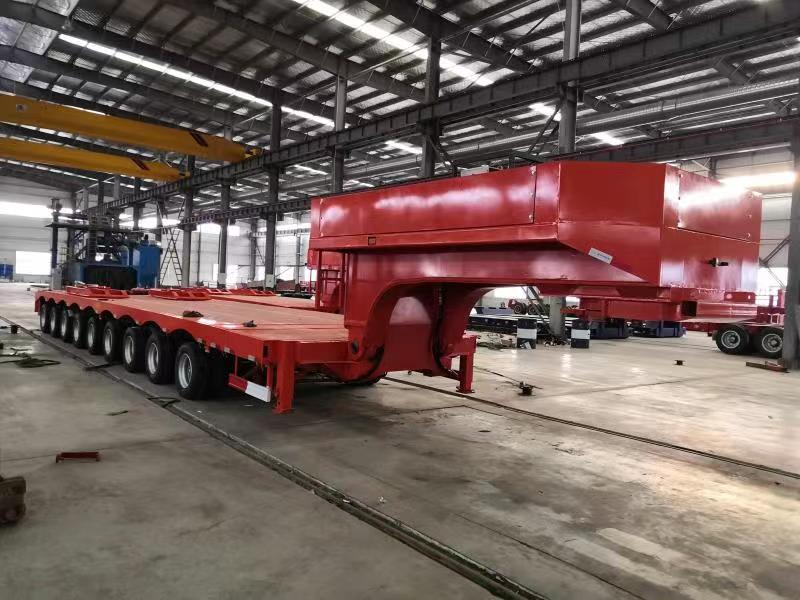 Multi Axles Trailer သည် ထုတ်လုပ်မှုအချောဖြစ်ပြီး ကျွန်ုပ်တို့၏အာဖရိကဝယ်သူမှ စစ်ဆေးမည်ဖြစ်သည်။