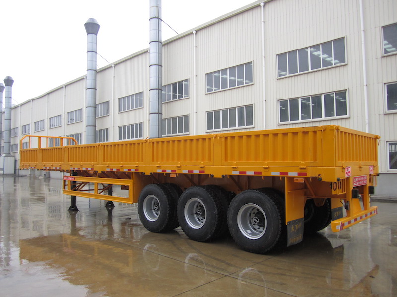 3 Axlles တစ် semi နောက်တွဲယာဉ်များ dropside