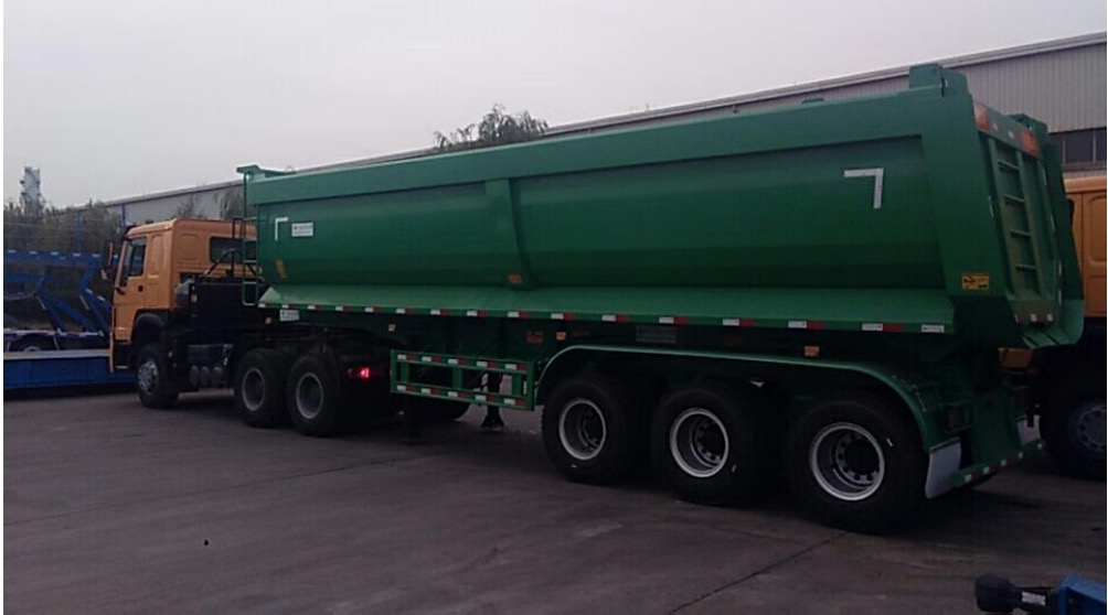 35cbm စွမ်းရည်ရှိသော 3 Axles Dump Semi Trailers