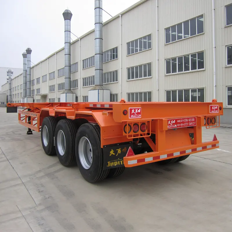 Bpw 13t Axle ပါသော ပေ 40 3-axle Skeleton Semi Trailer