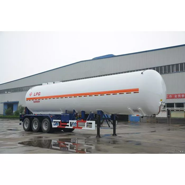 Euro Standard Valves ဖြင့် 50cbm 3-axle Lpg Tanker Semitrailer