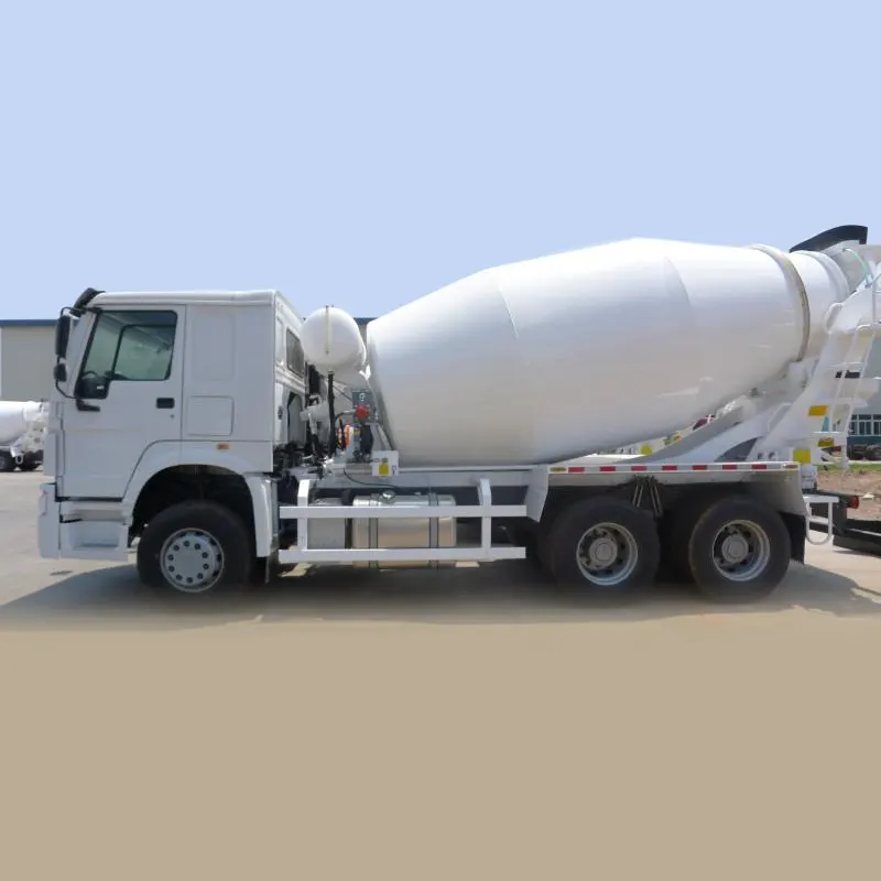 Sinotruk Howo 10 ဘီးတပ် 6*4 ရောနှောထရပ်ကား 10cbm ဒရမ်ဘောလုံး 380hp Euro Iv