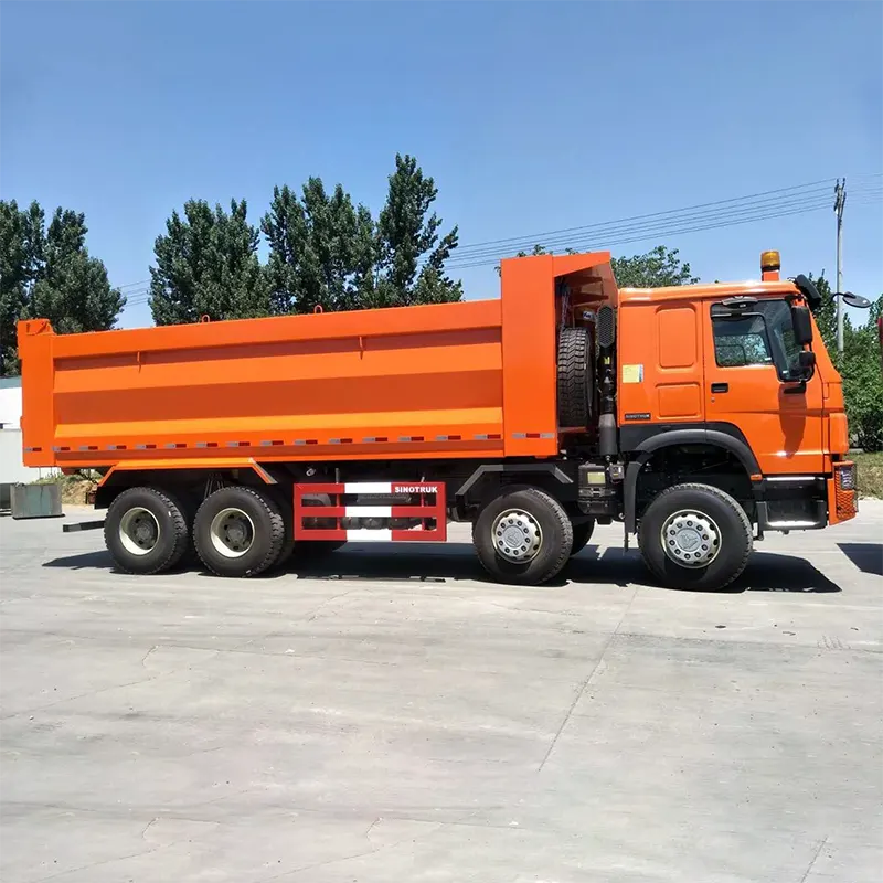 Sinotruk Howo 12 Wheelers Tipper Truck ယူရို 2 ဝဲလက်မောင်း